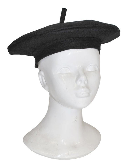 Funny Fashion Franse baret Philippe zwart