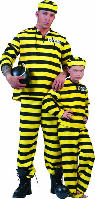 Funny Fashion Geel boevenpak kind