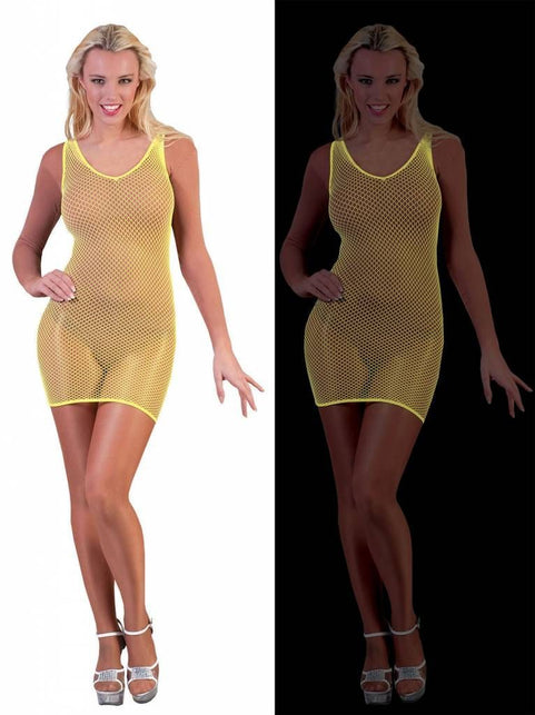 Funny Fashion Geel neonkleurig jurkje