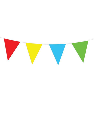 Funny Fashion Gekleurde vlaggenlijn slinger 30mtr.