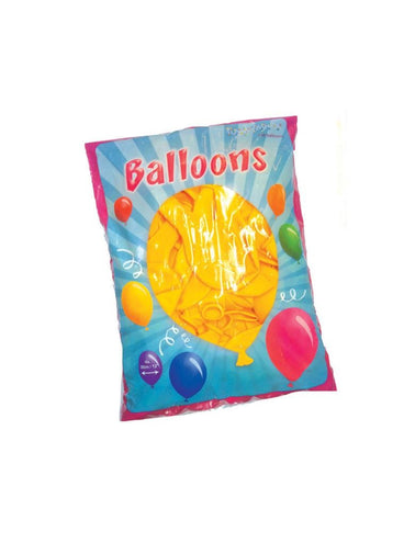 Funny Fashion Gele latex ballonnen 100st.