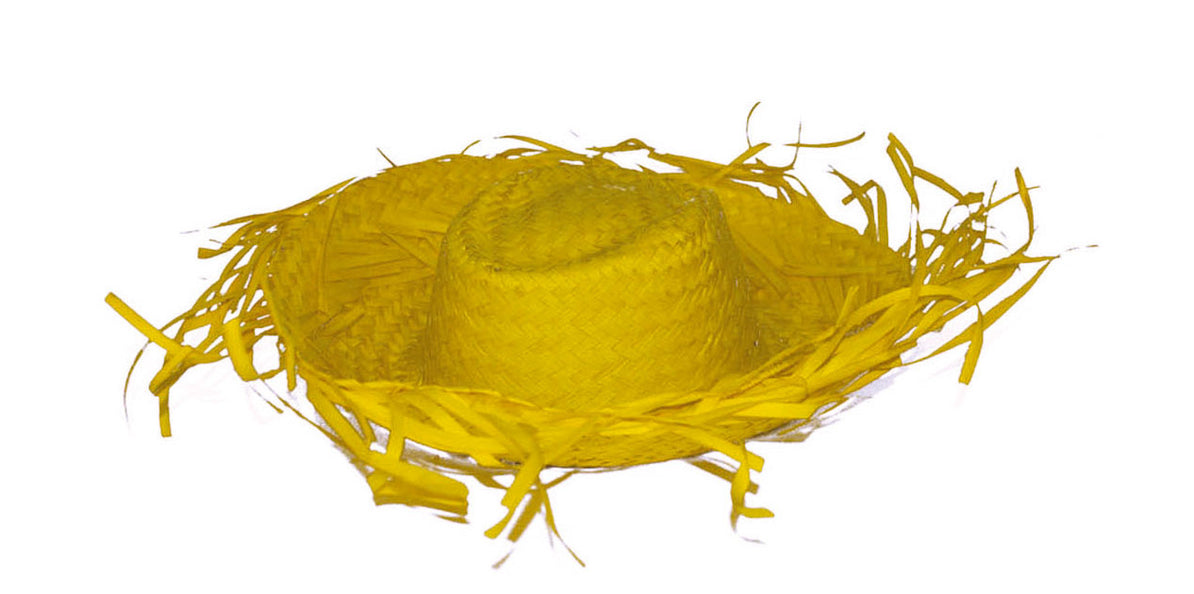 Funny Fashion Gele strohoed Aloha