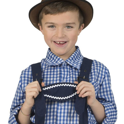 Funny Fashion Geruite Beierse blouse kinderen