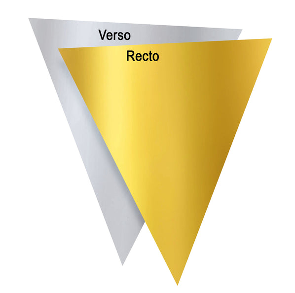 Funny Fashion Gouden vlagenlijn slinger 5mtr.