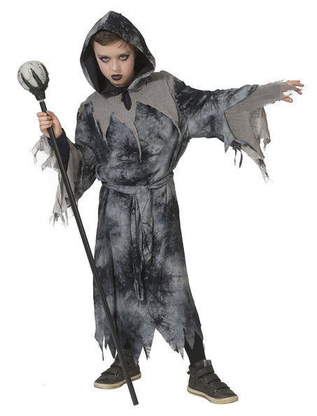 Funny Fashion Grijs demonen pak Simon kinderen