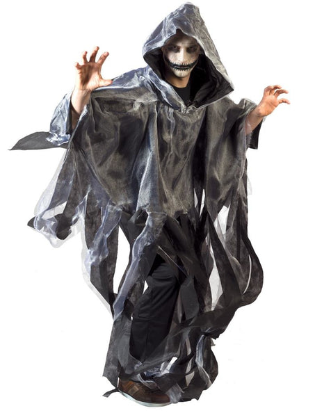 Funny Fashion Grijze Zombie cape voor Halloween