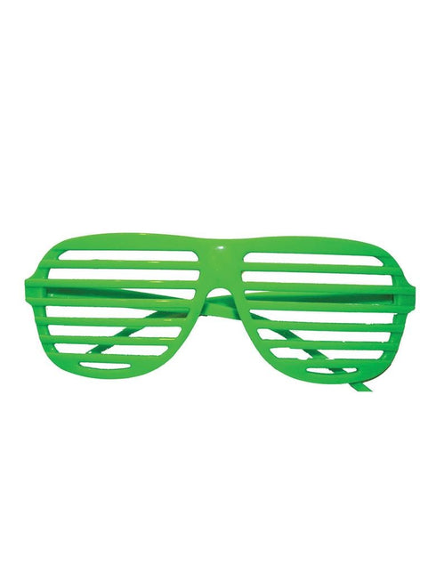 Funny Fashion Groene bril met luikjes