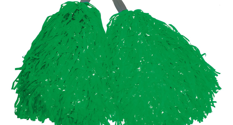 Funny Fashion Groene pom poms op stokje