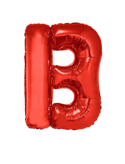 Funny Fashion Grote folie ballon letter B Rood