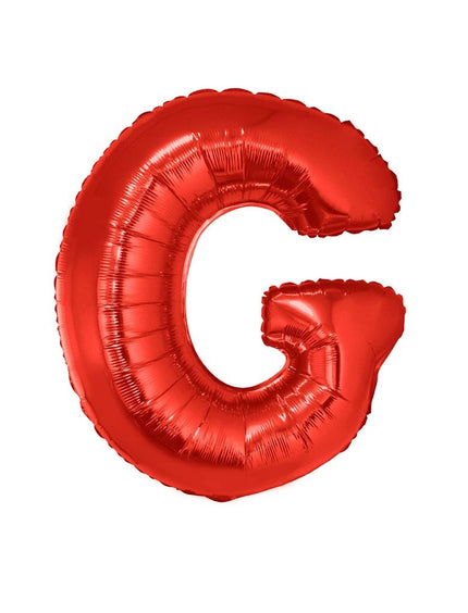 Funny Fashion Grote folie ballon letter G Rood