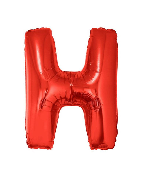 Funny Fashion Grote folie ballon letter H Rood