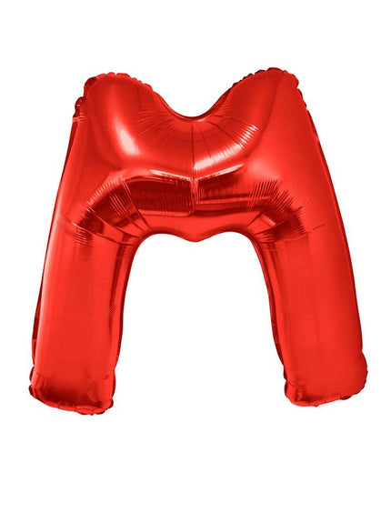 Funny Fashion Grote folie ballon letter M Rood