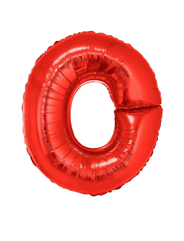 Funny Fashion Grote folie ballon letter O Rood