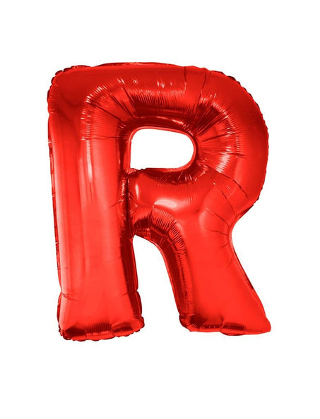 Funny Fashion Grote folie ballon letter R Rood