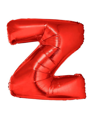 Funny Fashion Grote folie ballon letter Z Rood