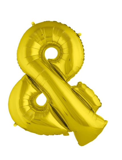 Funny Fashion Grote folie ballon &-teken Goud