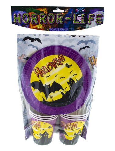 Funny Fashion Halloween serviesset 6 persoons