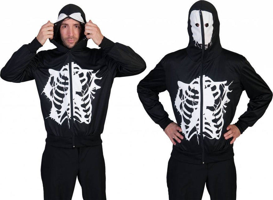 Funny Fashion Halloween skeletpak met masker