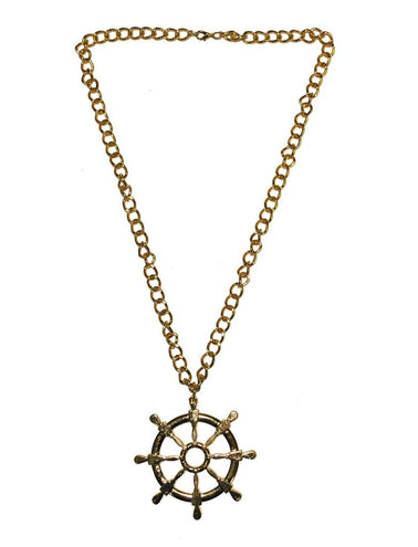 Funny Fashion Halsketting kapitein stuurwiel