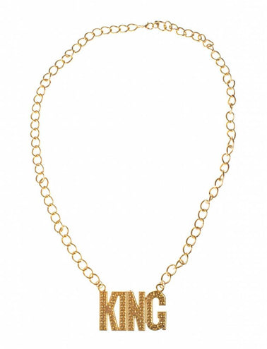 Funny Fashion Halsketting King nep goud