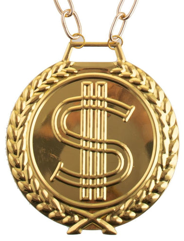 Funny Fashion Halsketting met gouden dollarteken