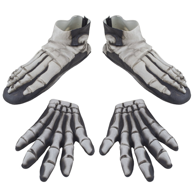 Funny Fashion Handen en voeten skelet latex
