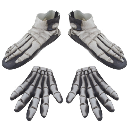 Funny Fashion Handen en voeten skelet latex