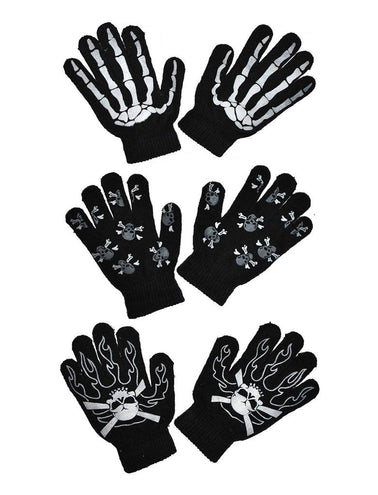 Funny Fashion Handschoenen met botten
