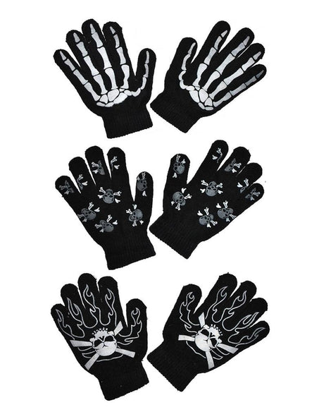 Funny Fashion Handschoenen met botten