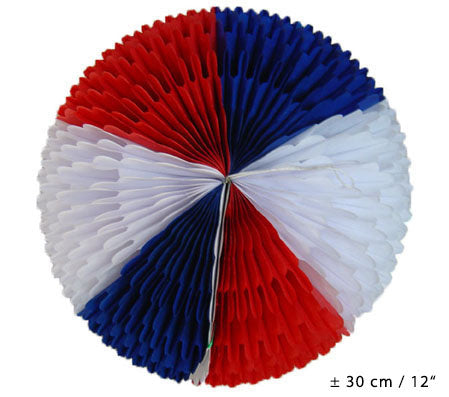 Funny Fashion Hangdeco rood wit blauw 30cm