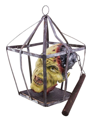 Funny Fashion Hangende decoratie hoofd in kooi