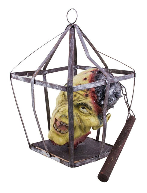 Funny Fashion Hangende decoratie hoofd in kooi