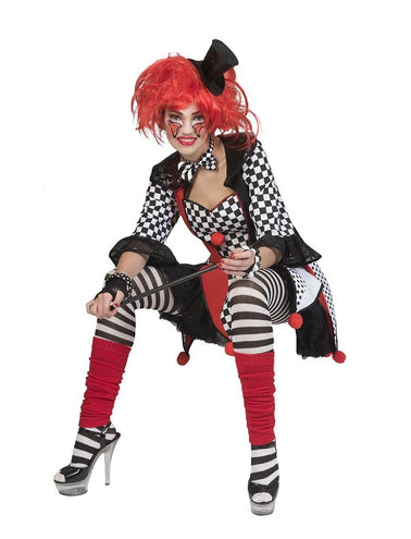 Funny Fashion Harlekijn Jester pak dames