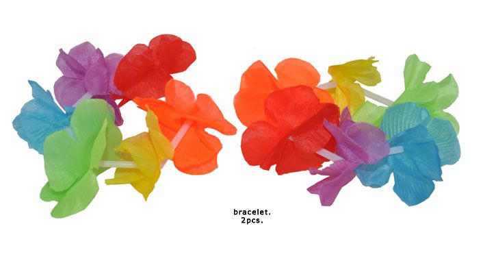 Funny Fashion Hawaii armbanden met bloemen