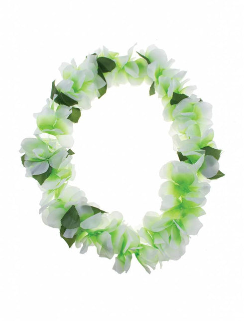 Funny Fashion Hawaii bloemenkrans groen
