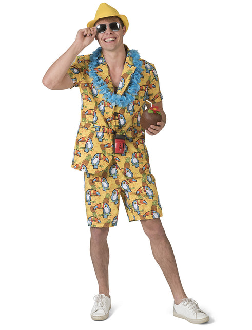 Funny Fashion Hawaii pak Toekan heren