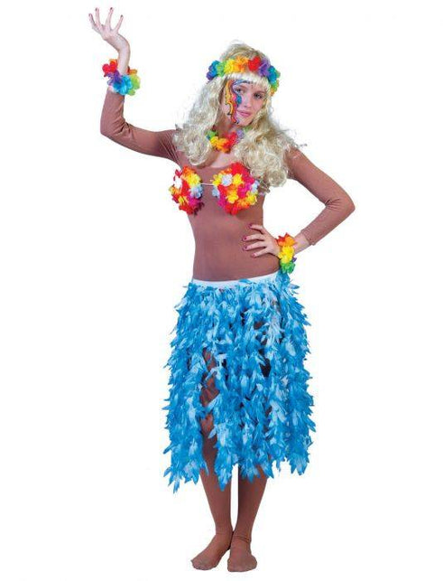 Funny Fashion Hawaii rok blauw