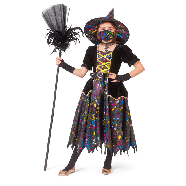 Funny Fashion Heksen jurk Wanda kinderen