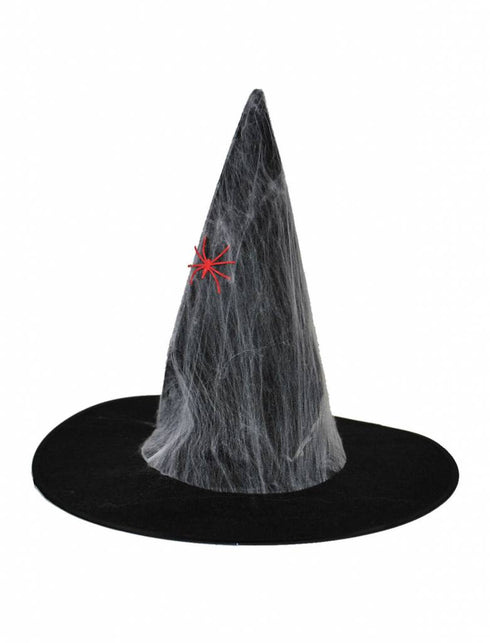 Funny Fashion Heksenhoed  spinnenweb print