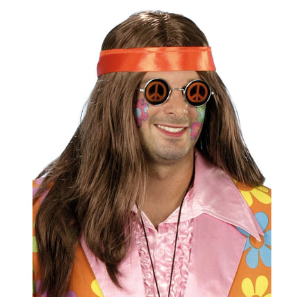 Funny Fashion Hippie pruik Brian