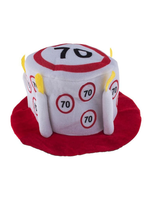 Funny Fashion Hoed 70 jaar met verkeersborden