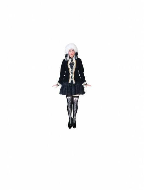 Funny Fashion Hoge kousen met witte strik