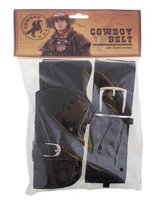 Funny Fashion Holster dubbel cowboy zwart