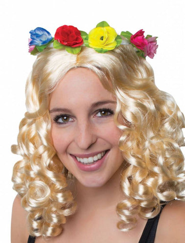 Funny Fashion Hoofdband Hawaii met bloemen