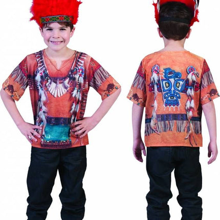 Funny Fashion Indianen shirt 3 D kind