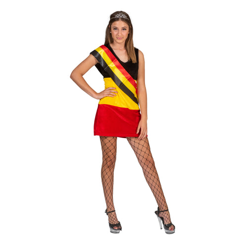 Funny Fashion Jurk kostuum Belgische vlag kleuren