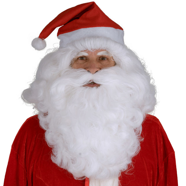 Funny Fashion Kerstman baard met pruik compleet