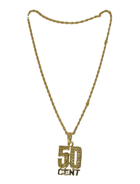 Funny Fashion Ketting 50 cent goud
