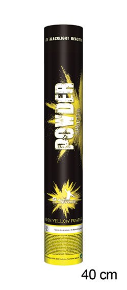 Funny Fashion Kleurpoeder kanon geel uv / blacklight 40cm