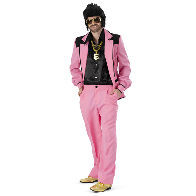 Funny Fashion Kostuum roze Elvio